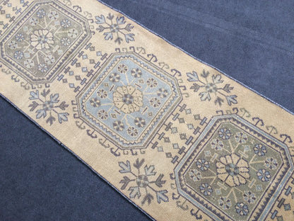 2 8 x 12 Oushak Runner Rug Turkish Runner Rug Vintage Runner Rug Hallway Runner Rug Kitchen Runner Rug Wool Runner Rug Wool Oushak Rug