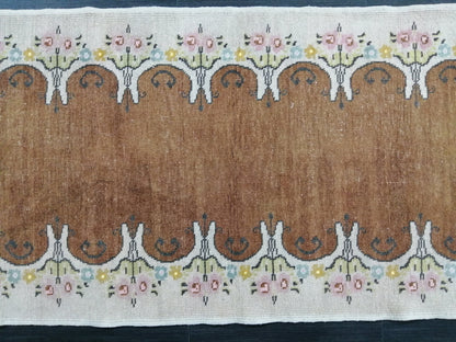 Oushak Runner Rug 2.6 x 10.5 Turkish Runner Rug Vintage Runner Rug Hallway Runner Rug Kitchen Runner Rug Antique Runner Oriental Runner Rug