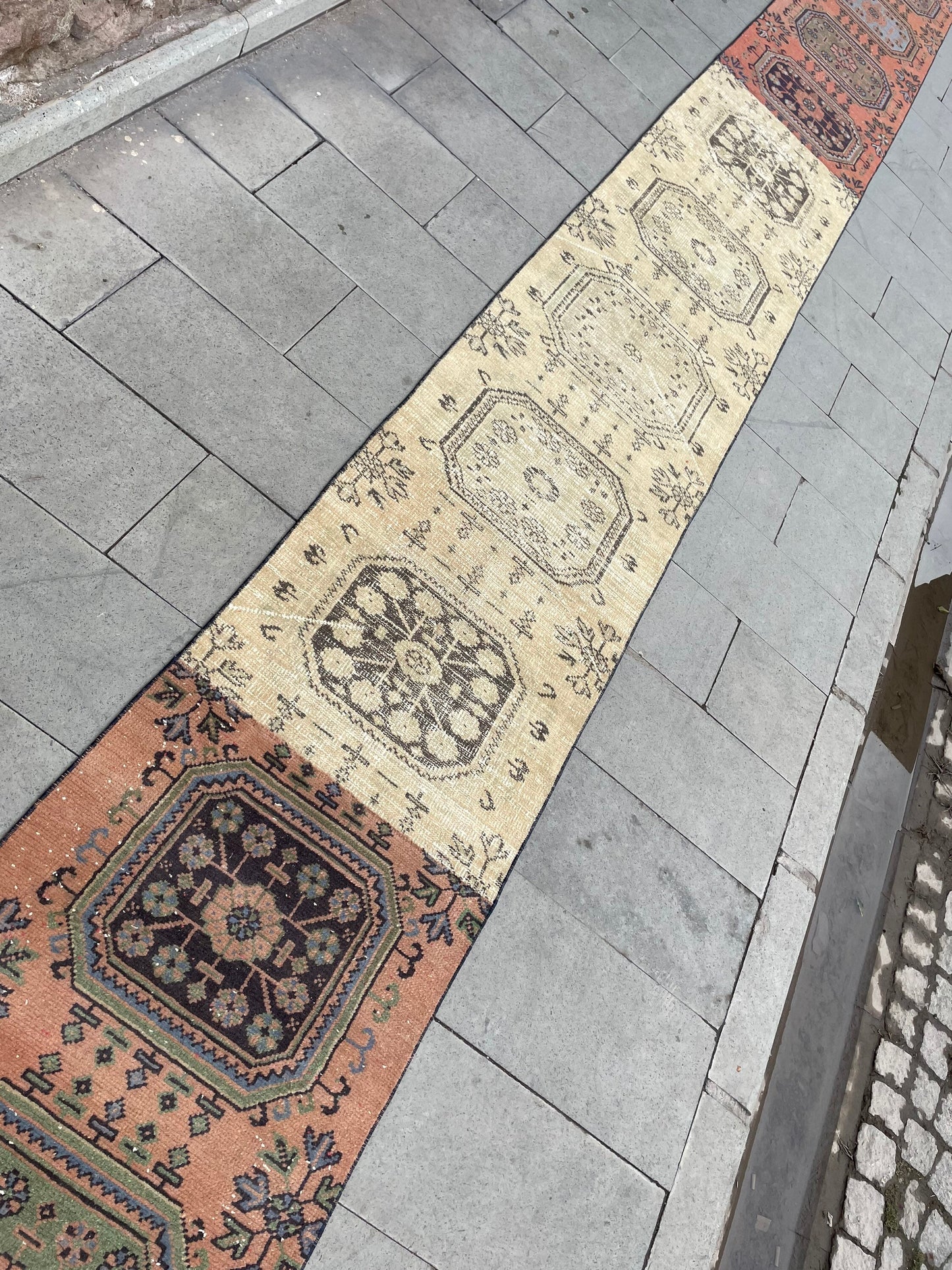 Vintage Staircase Runner Rug 2.3 x 31 ft Extra Long TURKISH Runner Rug Vintage Runner Rug Distressed Runner Rug  Runner Hand Knotted Runner