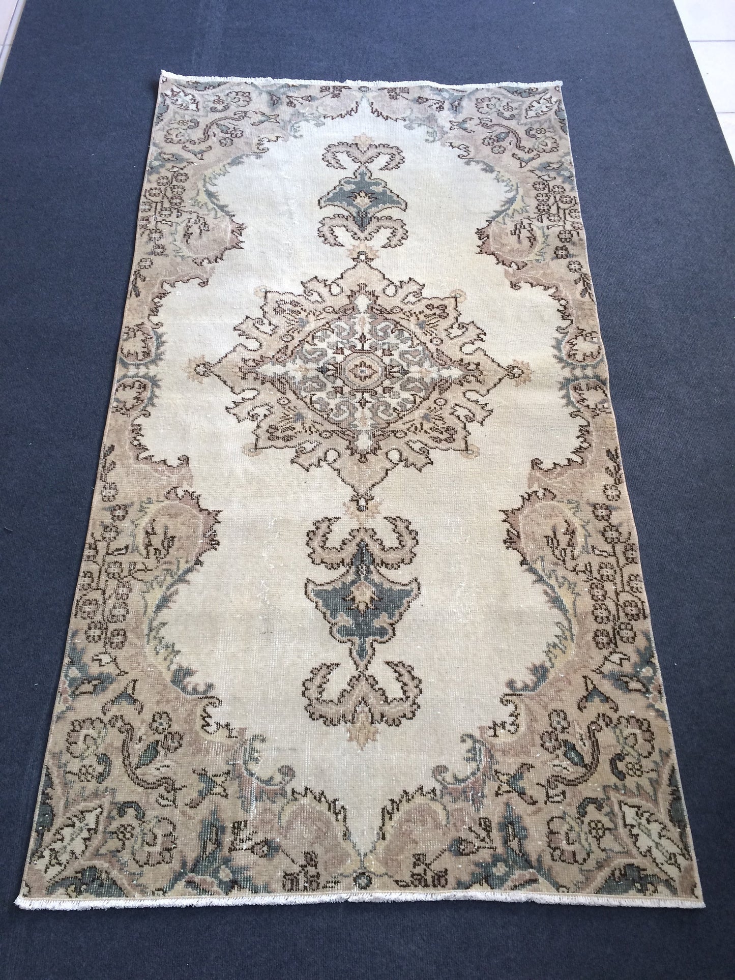 Oushak Rug Vintage Turkish  Rug,Wool Rug Turkish Rug Antique Rug Rug,Handmade Oriental Rug,Persian Rug