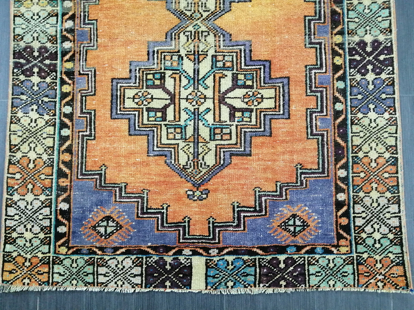 5.5 X 3.6 Rugs, Hand Made Rug, Oushak Rug, Rustic Rug, Bohemian Rug, Rug Runner, Turkish Rug, Farmhouse Rug, Vintage Rug, Wool rug