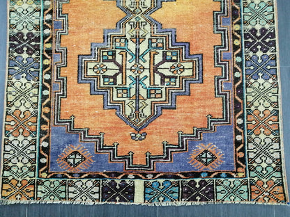 5.5 X 3.6 Rugs, Hand Made Rug, Oushak Rug, Rustic Rug, Bohemian Rug, Rug Runner, Turkish Rug, Farmhouse Rug, Vintage Rug, Wool rug