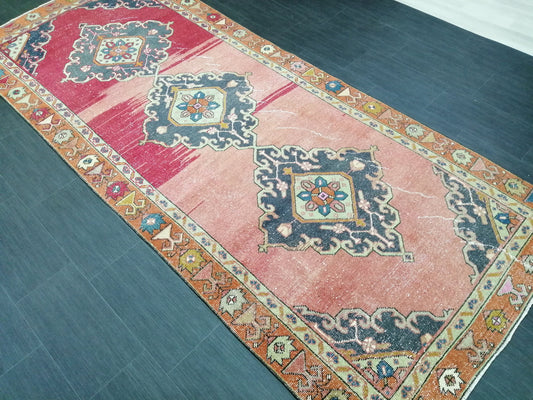 10 X 4.4. Oushak Runner Rug Turkish Runner Rug Vintage Runner Rug Hallway Runner Rug Kitchen Runner Rug Wool Runner Rug Wool Oushak Rug