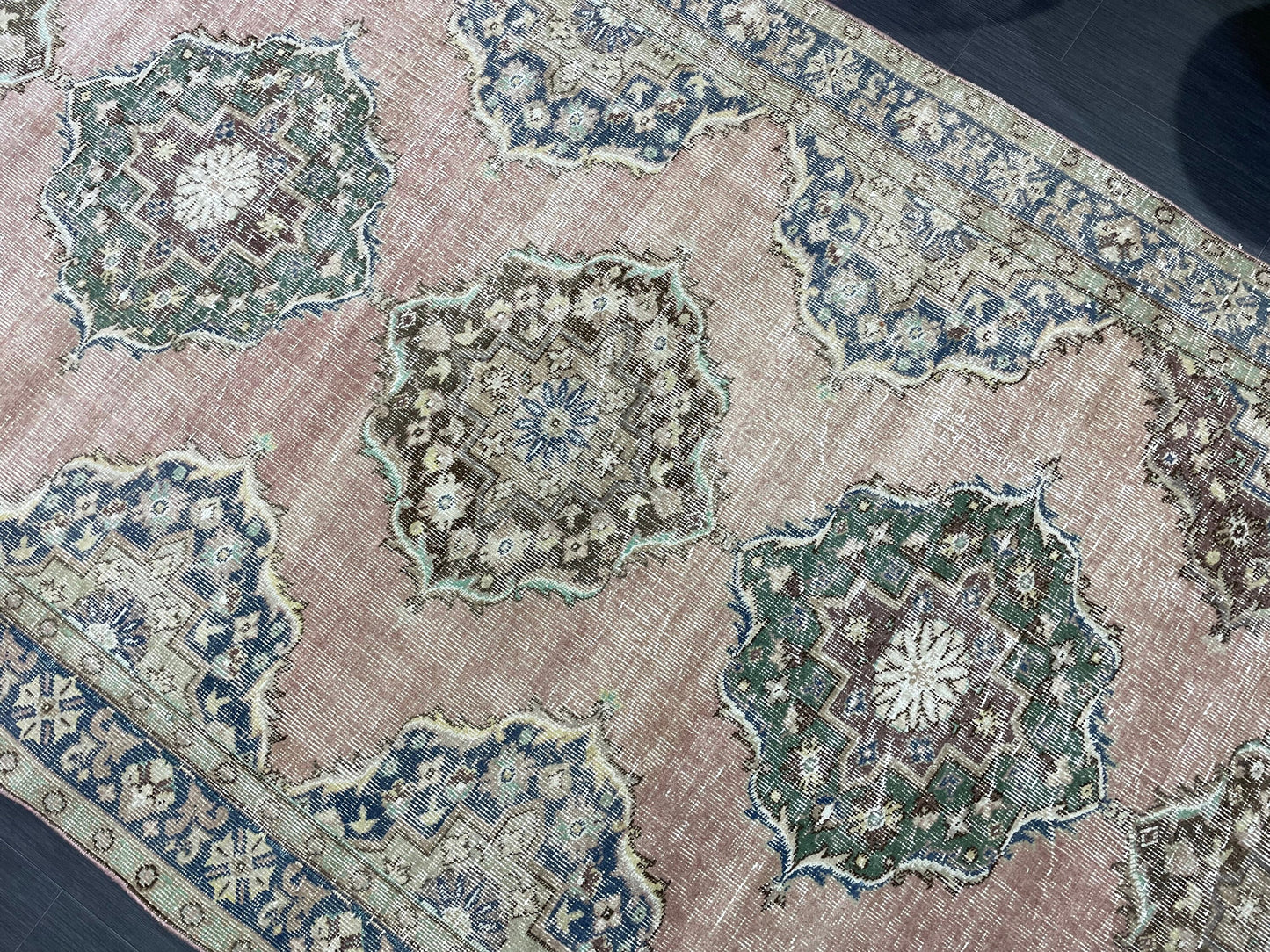 Vintage Runner Rug, Hand Knotted Runner 5 x 10.6 Rug, Turkish Runner Rug, Vintage Runner Rug,distressed Runner Rug,Quality Kitchen Runner