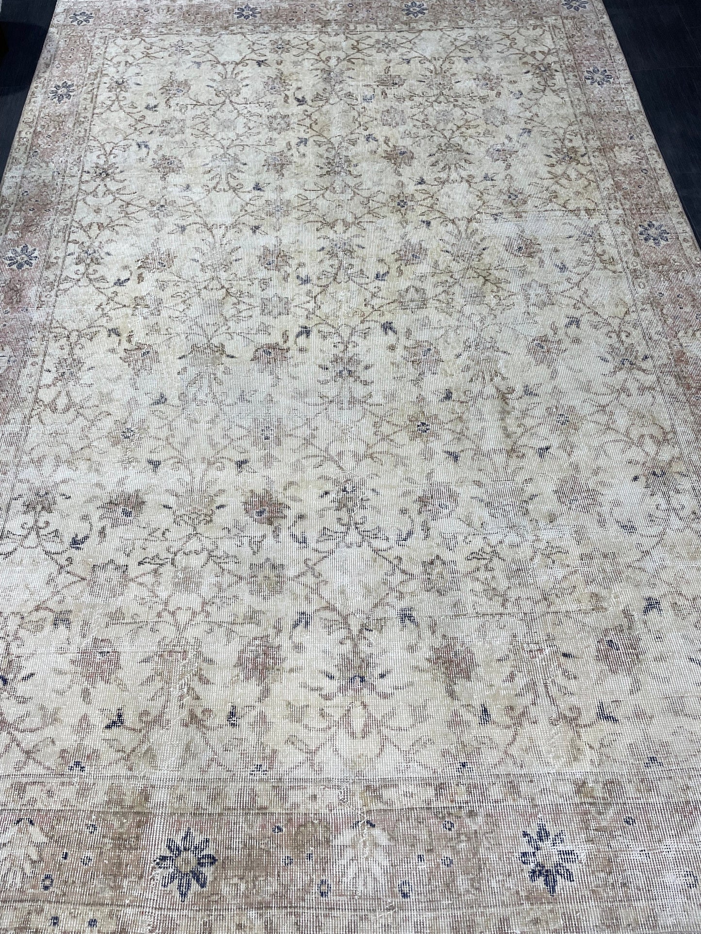 Large OUSHAK RUG, TURKISH 6.5 x 9.5 Rug, Vintage Oushak quality Rug, Vintage Rug Wool Handmade Rug, Hand Knotted Rugs, Persian Rug