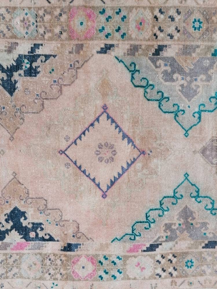 5x13 vintage runner rug, unique hand made wool runner rug, kitchen runner rug, hallway runner rug