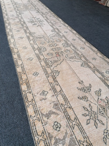 2 x 12.7 runner rug, patchwork runner rug, turkish runner rug, vintage runner rug,