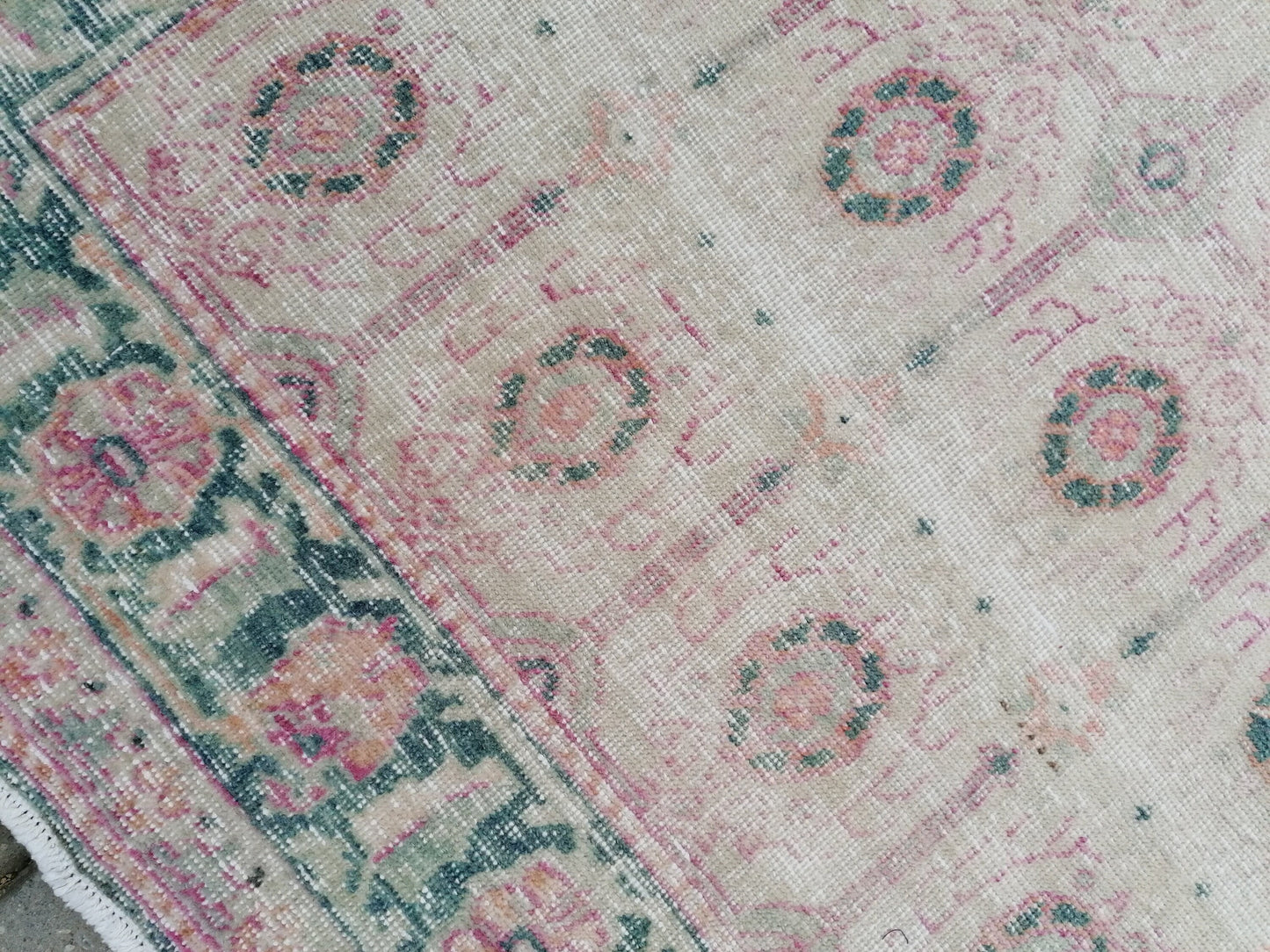 4'7x7 vintage rustic rug, large oushak rug, area rug,