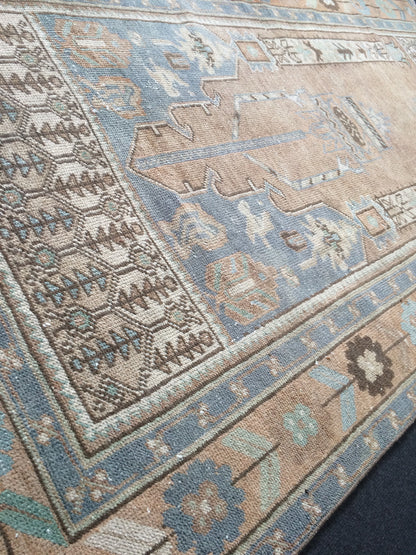 Persian Rug, Vintage Turkish Rug, Faded Rug, Rustic Rug,Bohemian Rug, Rug Runner, Turkish Rug, Farmhouse Rug, Vintage Rug, Wool rug