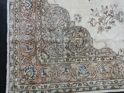 Vintage Rugs TURKISH HAND MADE Rugs   Vintage Turkish Rugs   Orienta Rug 7 x 10.4 Traditional Rug,  Vintage Persian Rug, Wool Rug