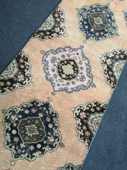 12.7 x 3.3 Oushak Runner Rug Turkish Runner Rug Vintage Runner Rug Hallway Runner Rug Oriental Runner Rug Oushak Runner