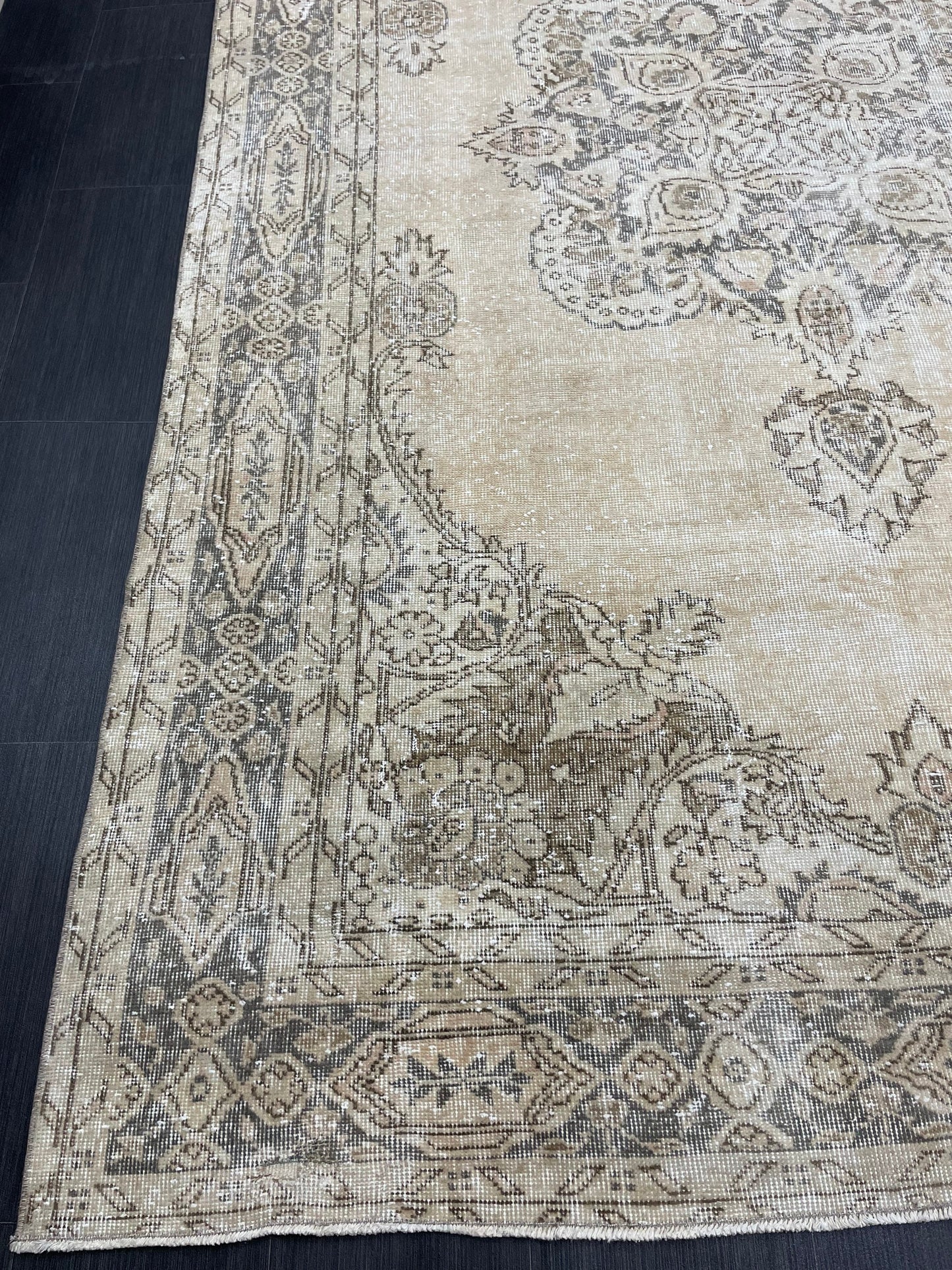 Muted Persian RUG 6.6 x 10.5 Turkish Oushak Rug Vintage Antique Rug Vintage Rug Wool Muted Oriental Rug Handmade Rug Hand Knotted Rug