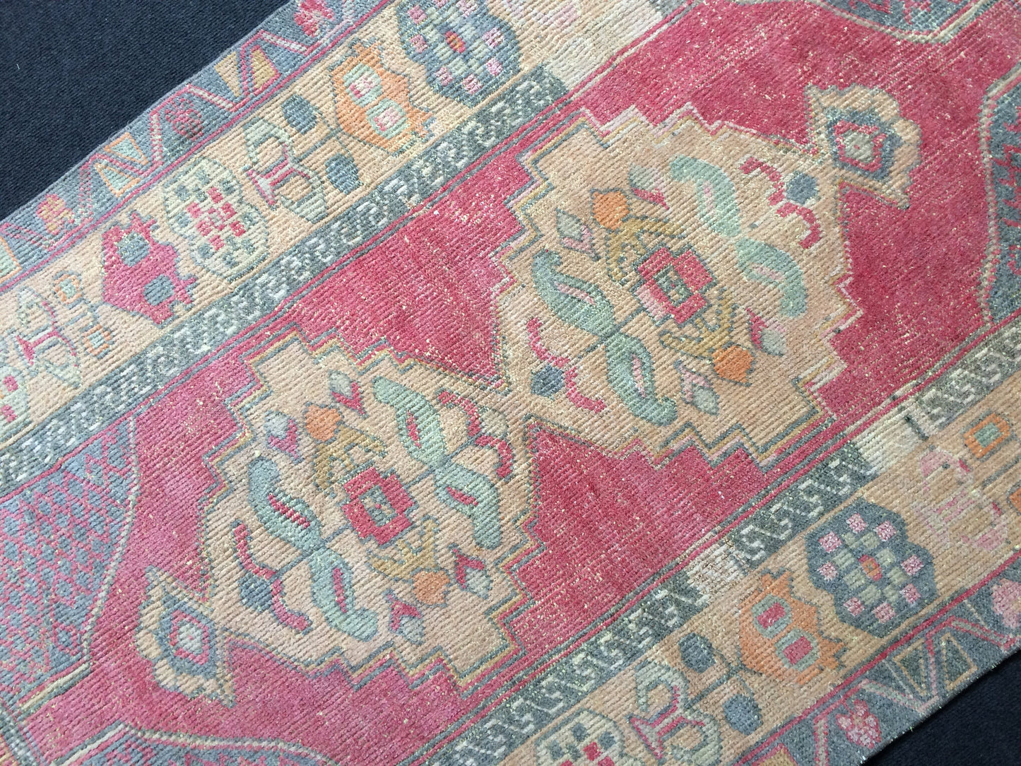 Wool Rugs Vintage Rugs  TURKISH HAND MADE Rugs   Vintage Turkish Rugs   Oushak Rug   Traditional Rug, Turkish Oushak Rug, Vintage Oushak Rug