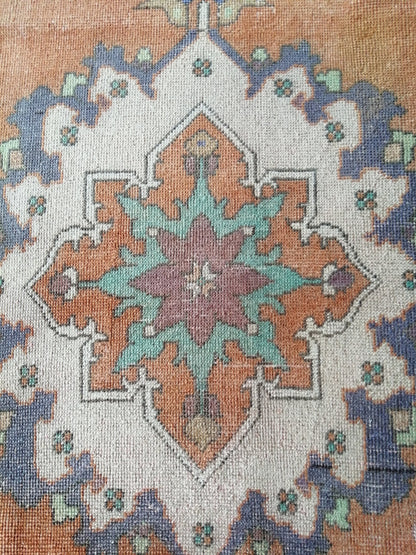 6 X 3.6 Turkish Rug, Oushak Rug, Oushak Rugs, Wool Oushak Rug, Oushak Runner Rugs, 3.6x6 Rug, Vintage Rug, Hand Made Rug