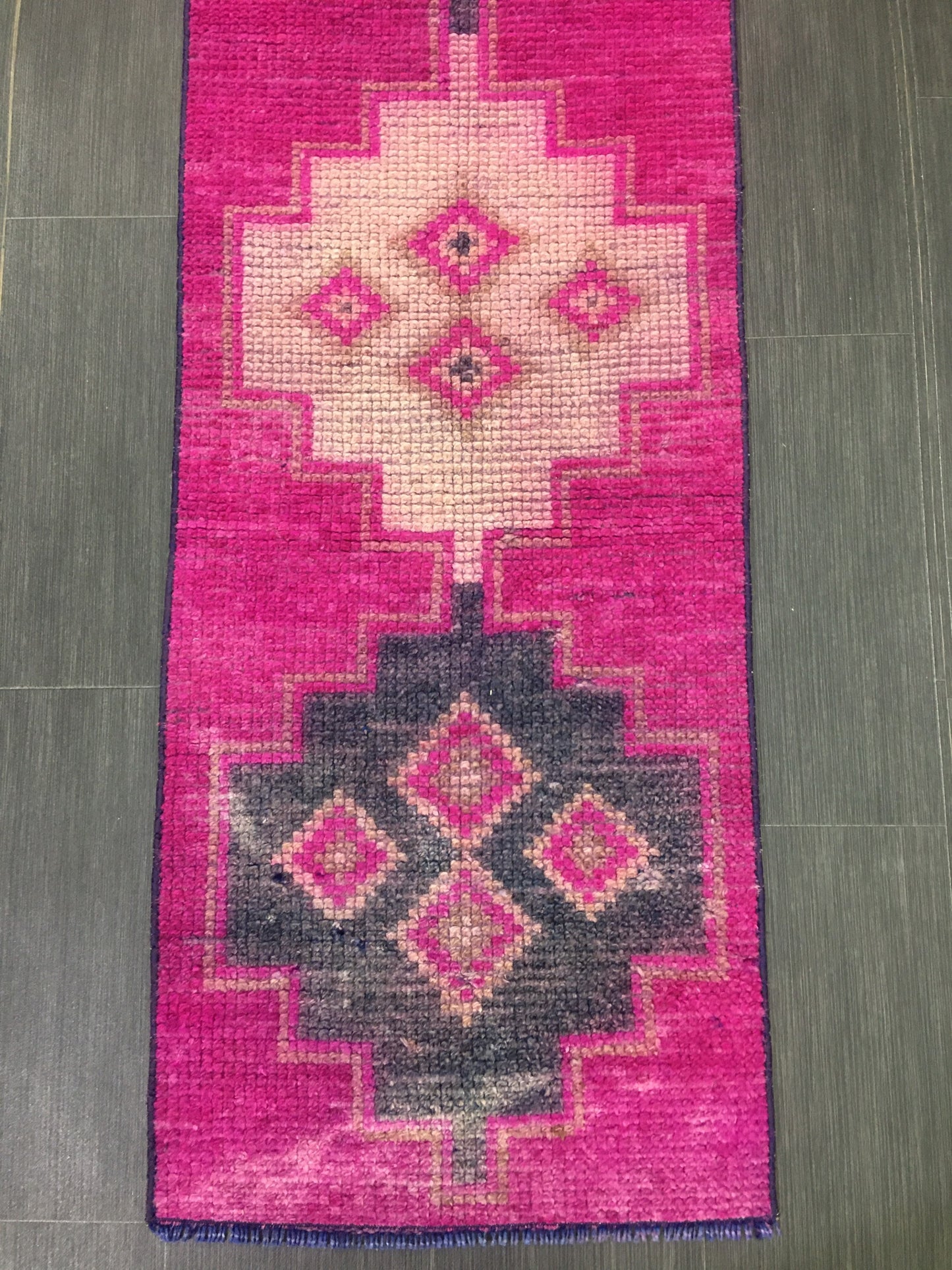 Hand Knotted Runner Rug 2 x 8.5 Turkish Runner Rug Vintage Runner Rug Hallway Runner Rug Kitchen Runner Rug Wool Runner Rug Wool Oushak Rug