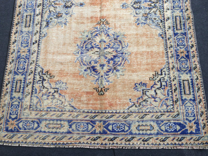 12 x 4.7 Oushak Runner Rug Turkish Runner Rug Vintage Runner Rug Hallway Runner Rug Kitchen Runner Rug Wool Runner Rug Wool navy dyes