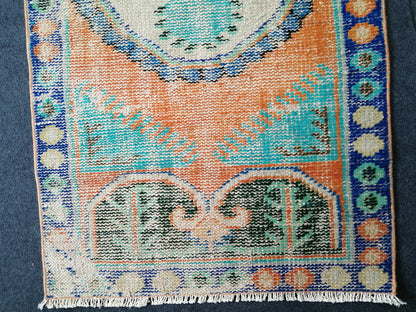 4.10 X 2.6 Mini Oushak Rug Small Area Rug Turkish Rug Oushak Rug Hand Made Rug Wool Vintage Rug