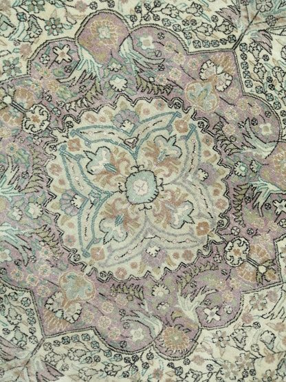 Muted OUSHAK RUG 6.2 x 9.3 TURKISH Rug Vintage Oushak Rug Muted Vintage Rug Wool Oushak Rug Hand Made Rugs Vintage Turkish Rug