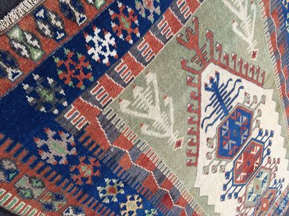 Persian Rug, Vintage  Rug, Oushak  Rug, Turkish Rugs, Bohemian Rug, Rug  Turkish Rug, Farmhouse Rug, Vintage Rug, Wool rug 6.4 x 4.2 ft