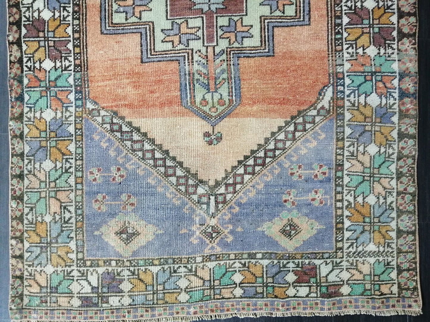 Vintage Rugs, 6.4 x 3.7 Rug, Oushak Rug, Rustic Rug, Bohemian Rug, Turkish Rug, Farmhouse Rug, Vintage Rug, Wool rug