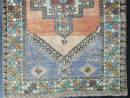 Vintage Rugs, 6.4 x 3.7 Rug, Oushak Rug, Rustic Rug, Bohemian Rug, Turkish Rug, Farmhouse Rug, Vintage Rug, Wool rug