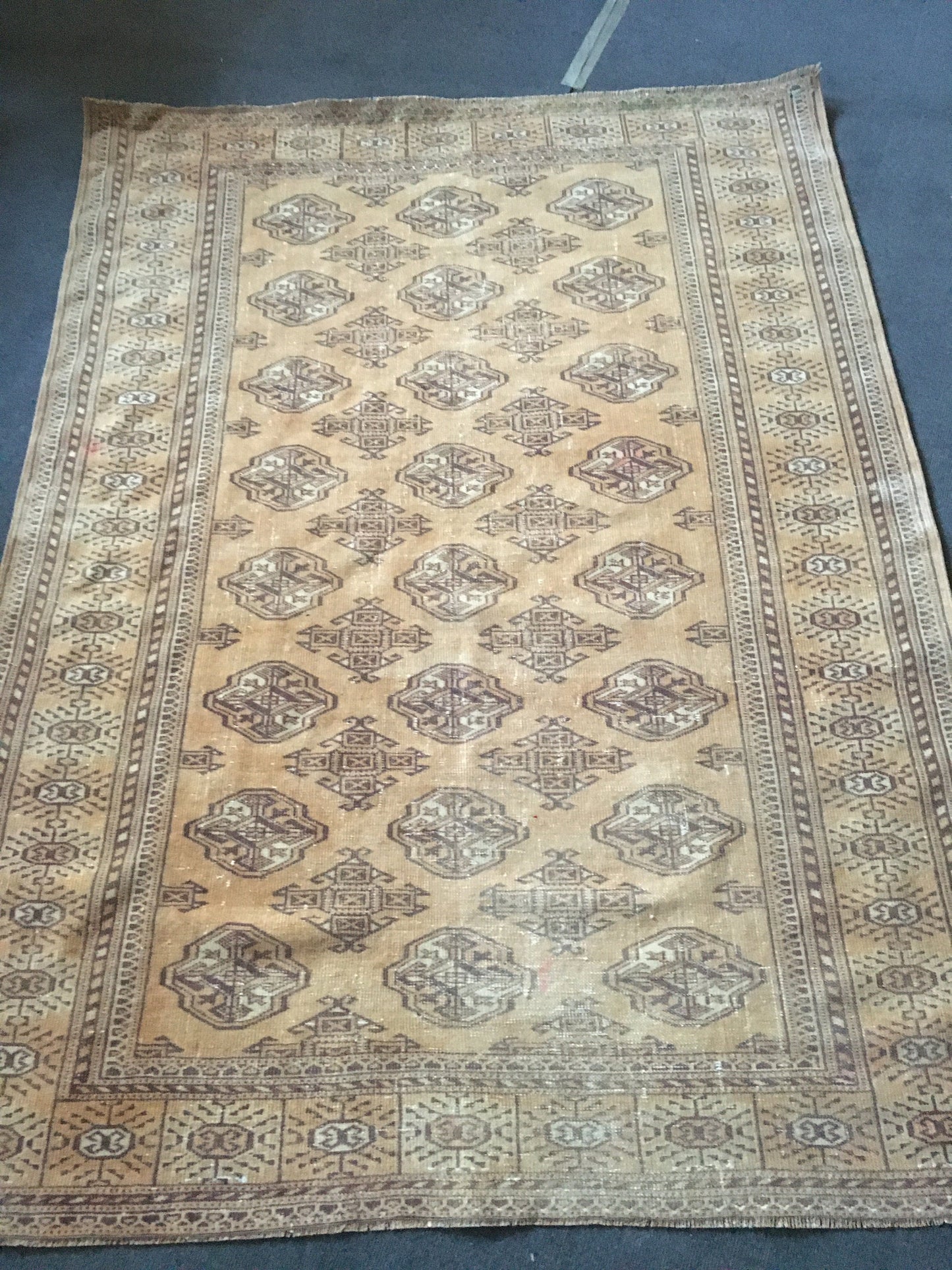 5x6 persian oversize area wool rug, oushak handmade lounge rug, distressed kitchen rug, bohemian living room rug, brown muted entryway rugs