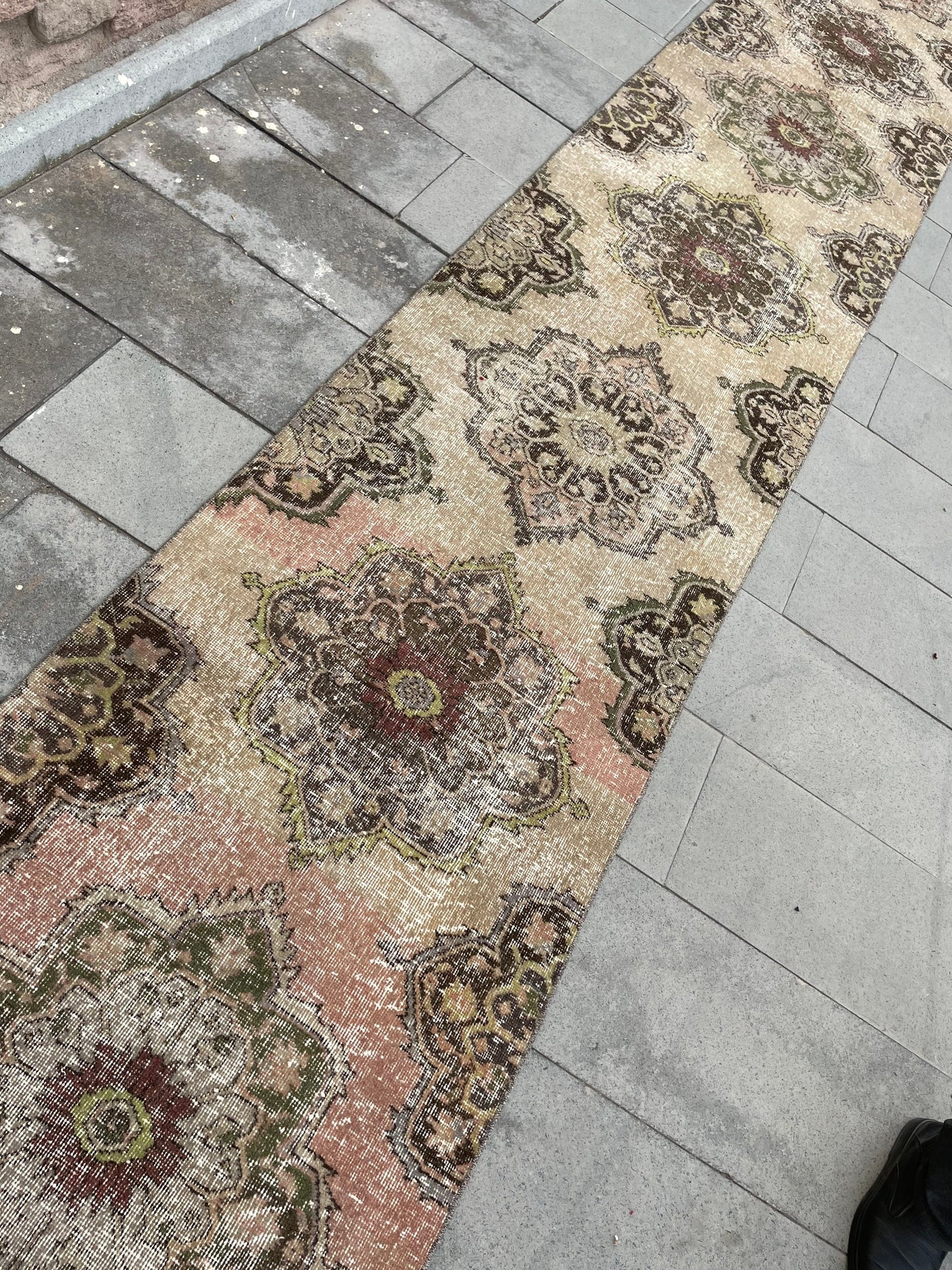 Wool Extra Long Turkish Runner Rug Very Long Oushak Runner 2.7 x 21.7 Rug Vintage Runner Rug XL Hand Knotted Runner Rug Staircase Runner rug