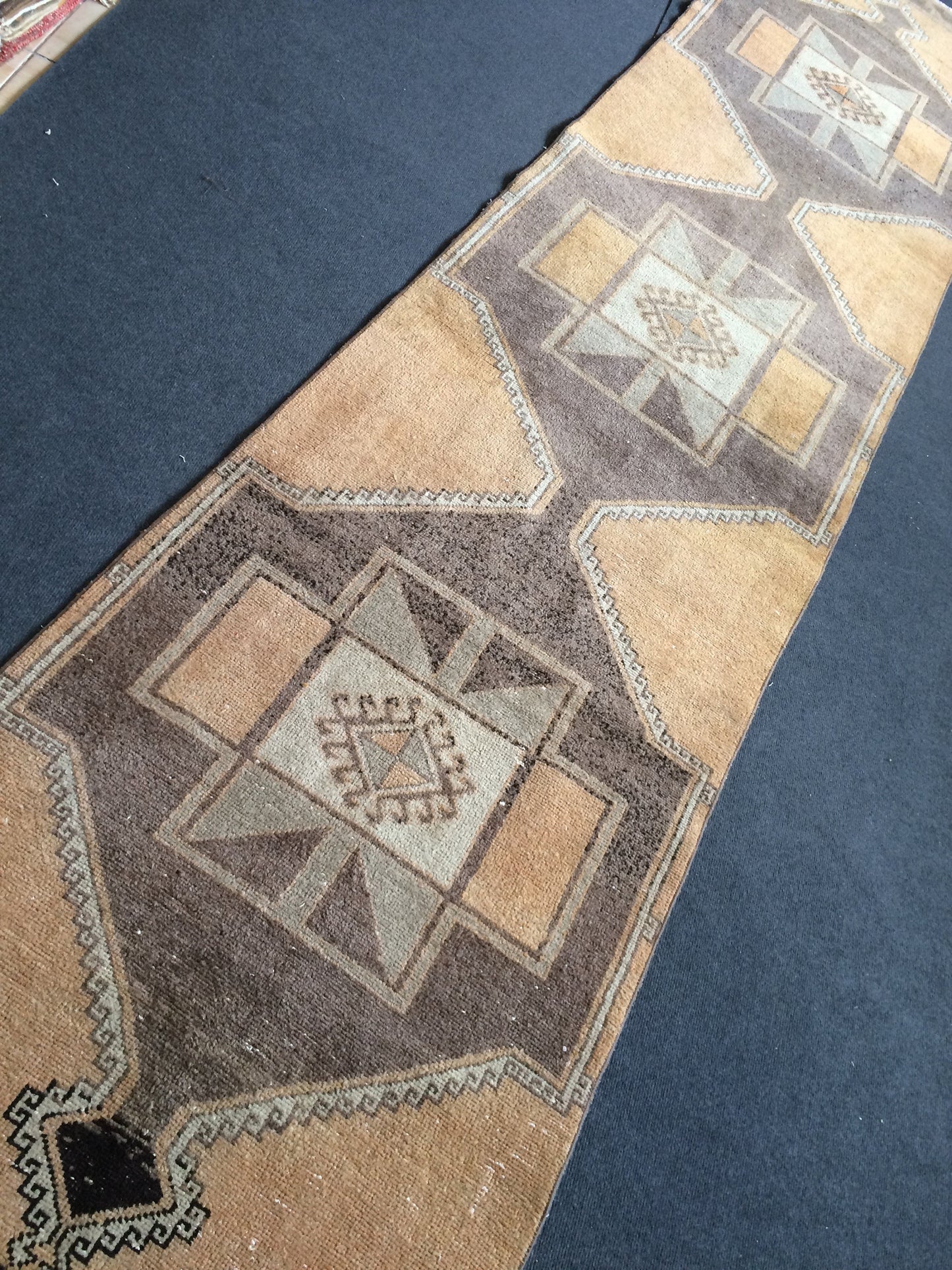 Vintage Runner Rug, Turkish Runner Rug. Vintage 3 x 13 Runner Rug, Hallway Runner Rug, Wholesale Runner Rug, Hand Knotted Runner Rug.