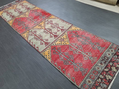 Oushak Runner Rug 3x11 Turkish Runner Rug Vintage Runner Rug Hallway Runner Rug Kitchen Runner Rug Wool Runner Rug Wool Oushak Rug Nomad Rug