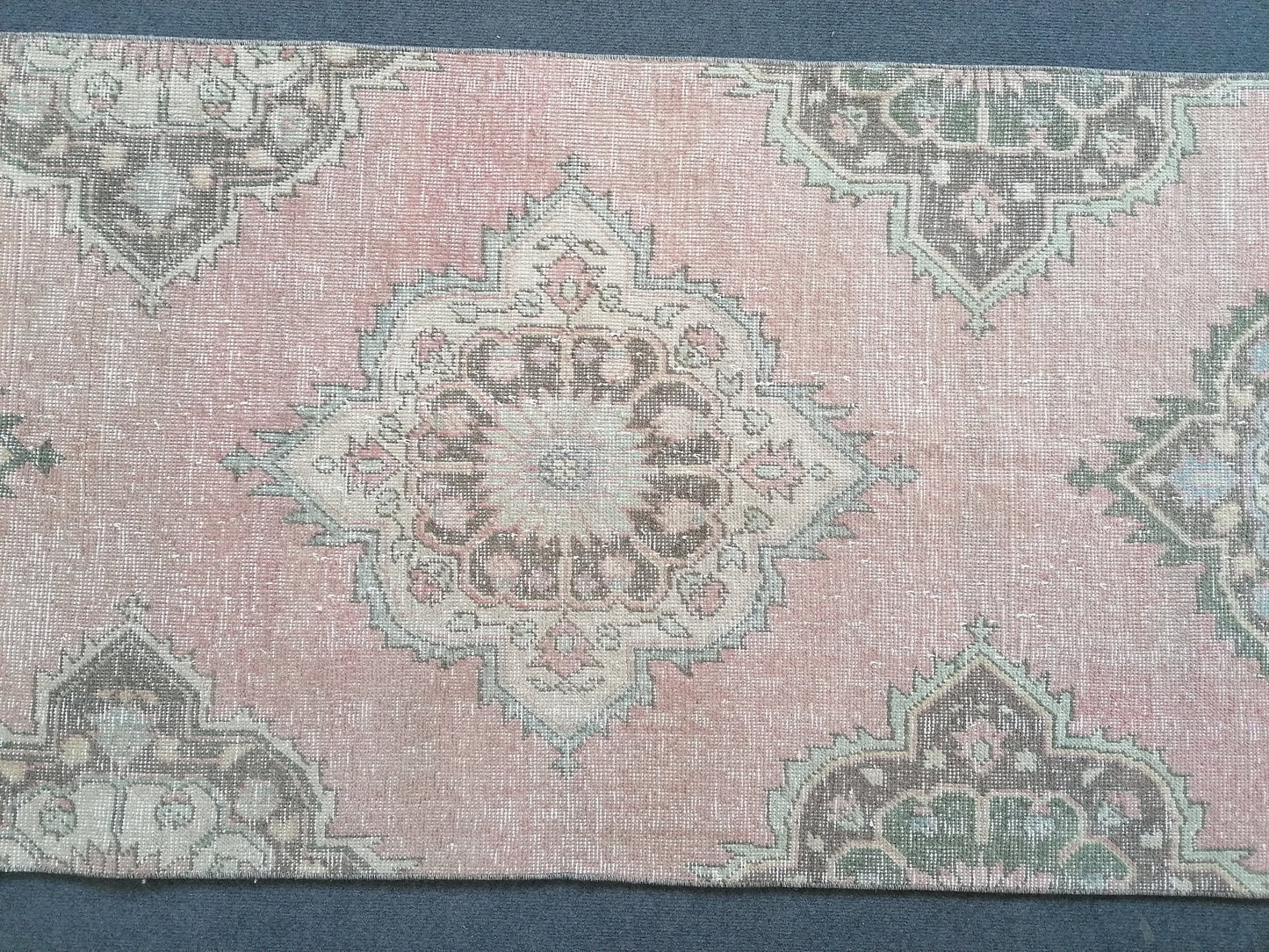 Pastel runner rug, anatolian runner rug,wool rug,hallway runner rug 10'10x2'10 feet