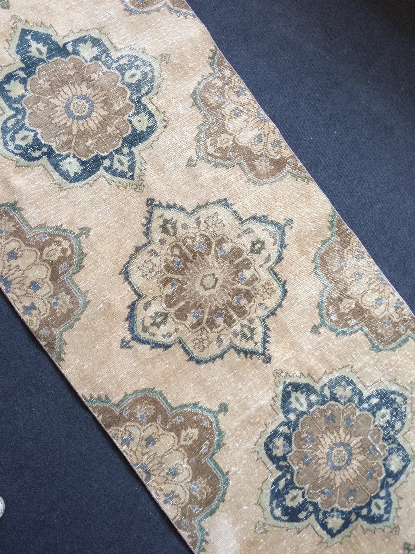 9 x 3 Oushak Runner Rug Turkish Runner Rug Vintage Runner Rug