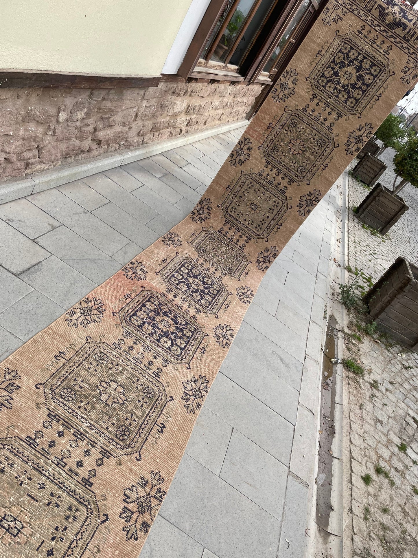 Wool Extra Long Runner Rug, Very Long Handmade Runner 2.7 x 22 ft Rug, Vintage Runner Rug, XL Turkish Runner Rug Staircase Runner rug