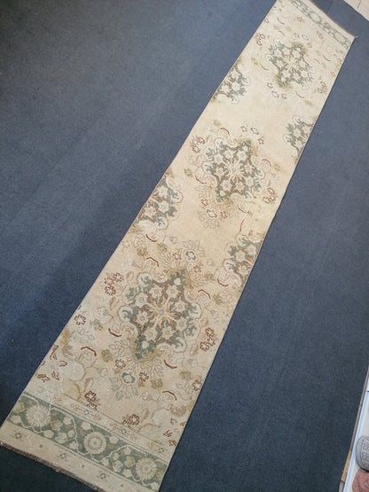 13'6x2'7 turkish runner rug,runner rug,vintage oushak runner rug,kitchen runner rug,hallway runner rug,vintage runner rug,oushak runner rug