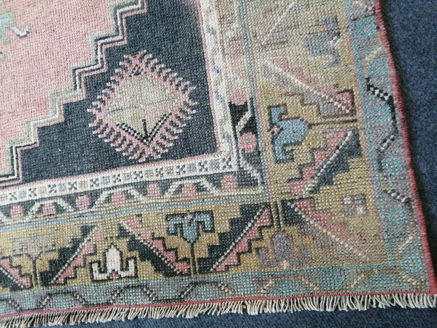 HandMade Rug 4 x7 Hand Crafted Rug, Rustic Rug, Bohemian Rug, Rug Runner, Turkish Rug, Farmhouse Rug, Vintage Rug, Wool Rug Hand Knotted Rug