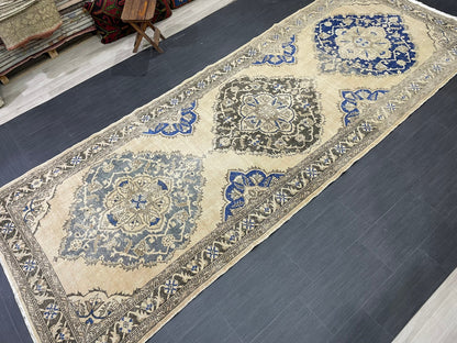 Oushak 4.8 x 13 Runner Rug Turkish Runner Rug Vintage Runner Rug Hallway Runner Rug Kitchen Runner Rug Wool Runner Handmade Runner