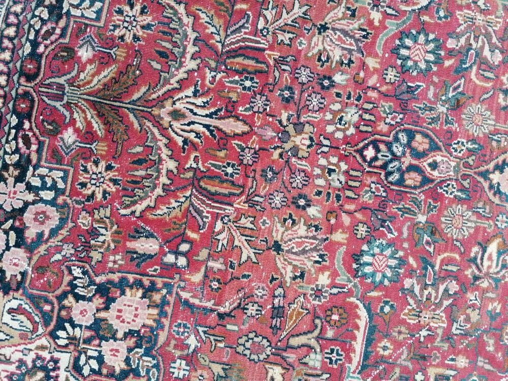Vintage wool rug,persian wool rug, oushak hand made rug 6x9'4 bohemian rug, living room rug
