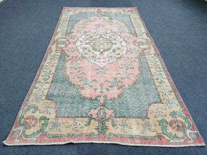 Turkish hand made rugs vintage turkish rugs oushak rug vintage oushak rug, wool rug