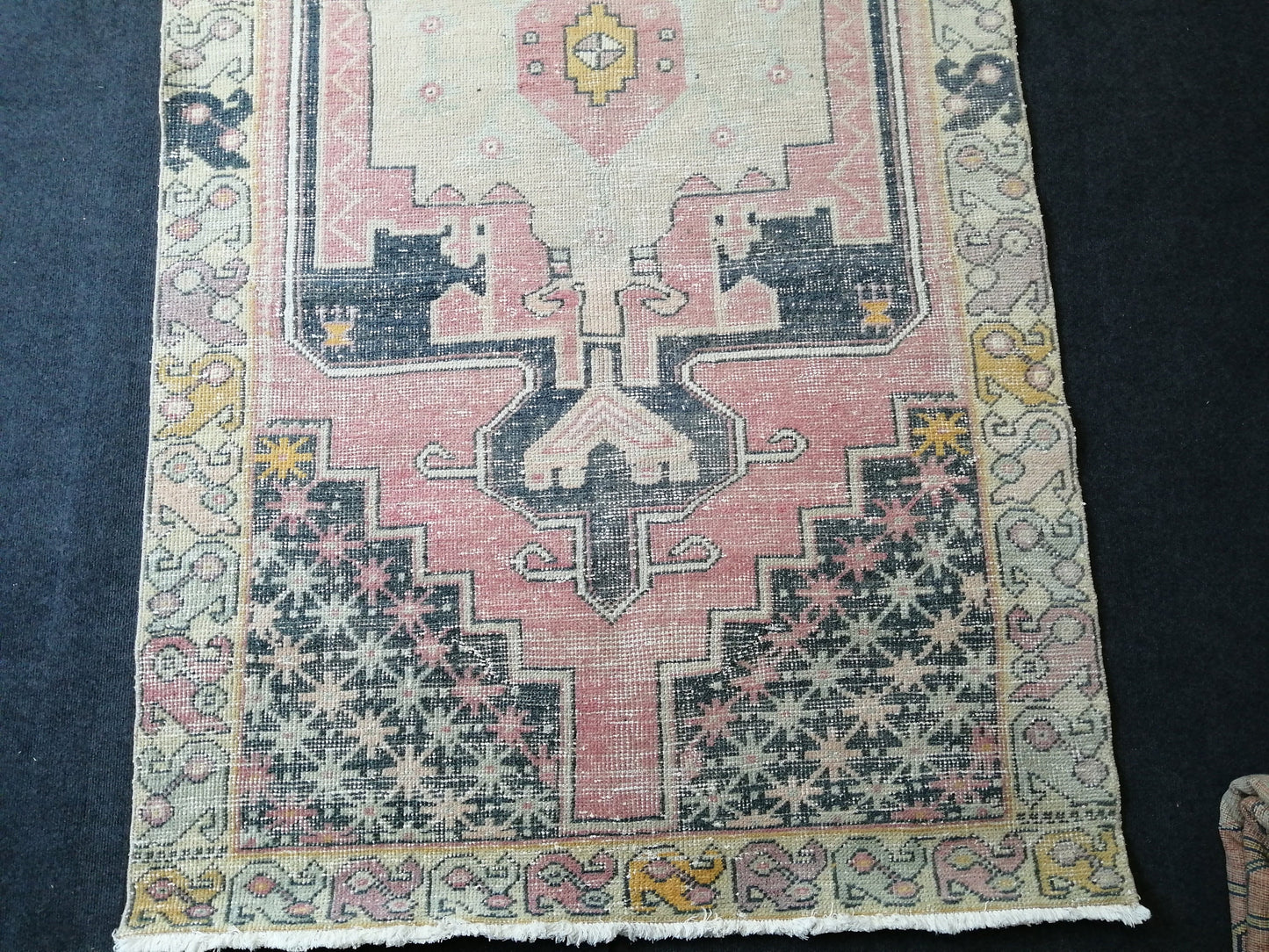 8.3 x 4 Turkish Rug, Oushak Rug, Oushak Rugs, Wool Oushak Rug, Oushak Runner Rugs, Runner Rug, Vintage Rug, Hand Made Rug