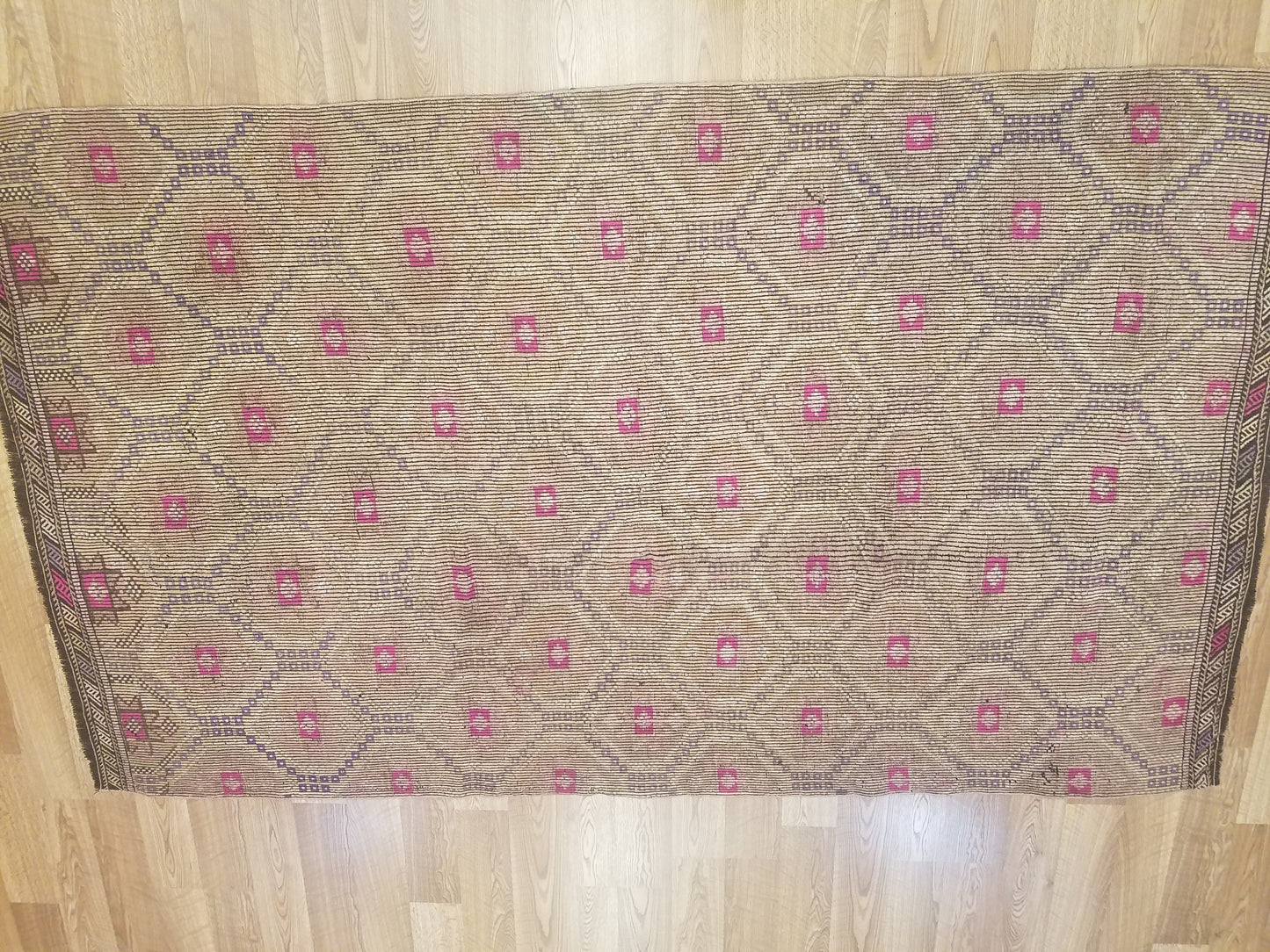 6x10 flatwoven with embroidery rug, handmade kilim rug, vintage turkish rugs oushak rug vintage oushak rug, wool rug