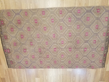 6x10 flatwoven with embroidery rug, handmade kilim rug, vintage turkish rugs oushak rug vintage oushak rug, wool rug