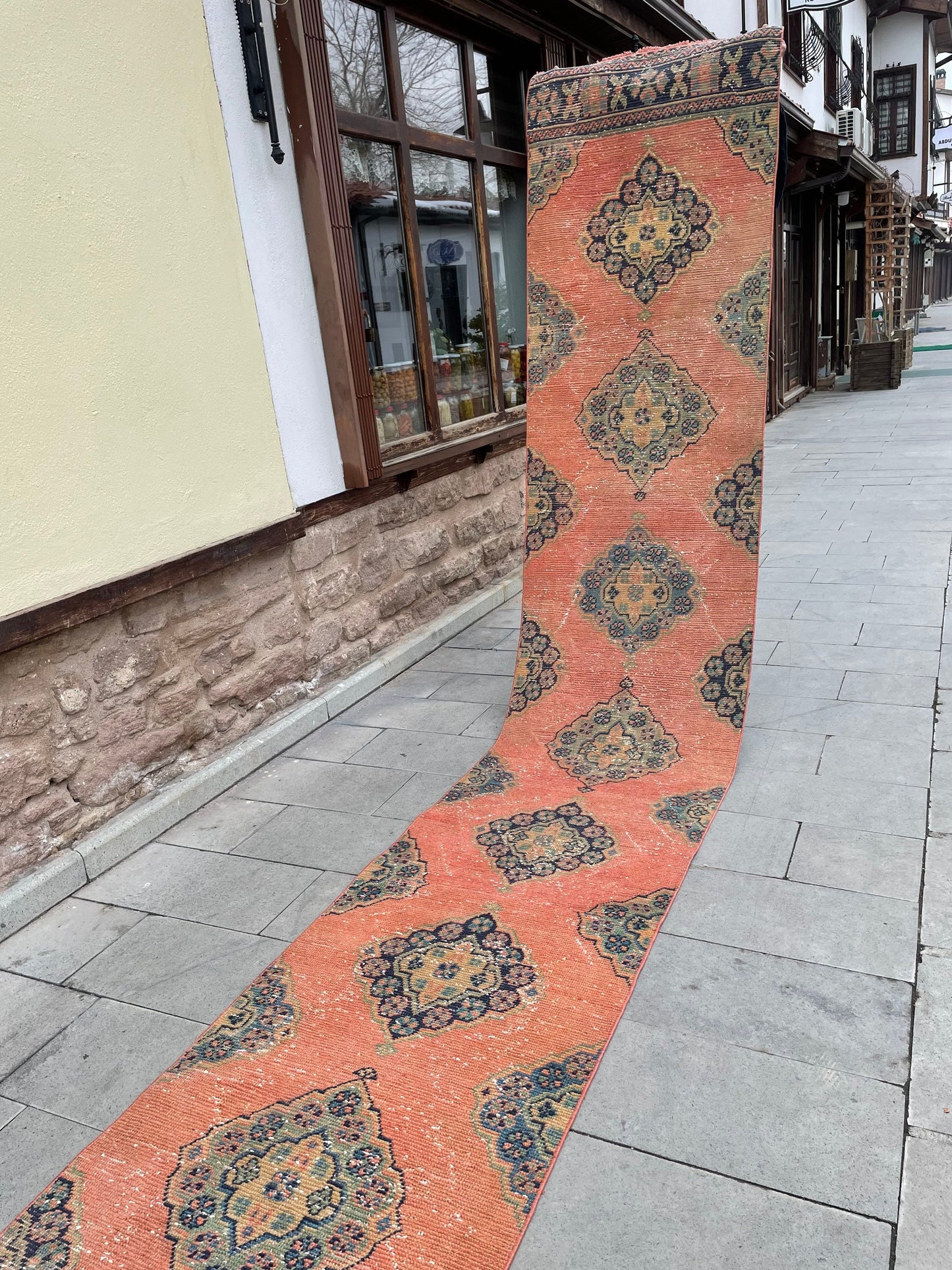 Extra Long OUSHAK Runner Very Long TURKISH Runner Rug 2.7 x 21 ft Vintage Runner Rug Vintage XL Oriental Runner Rug Staircase Runner rug