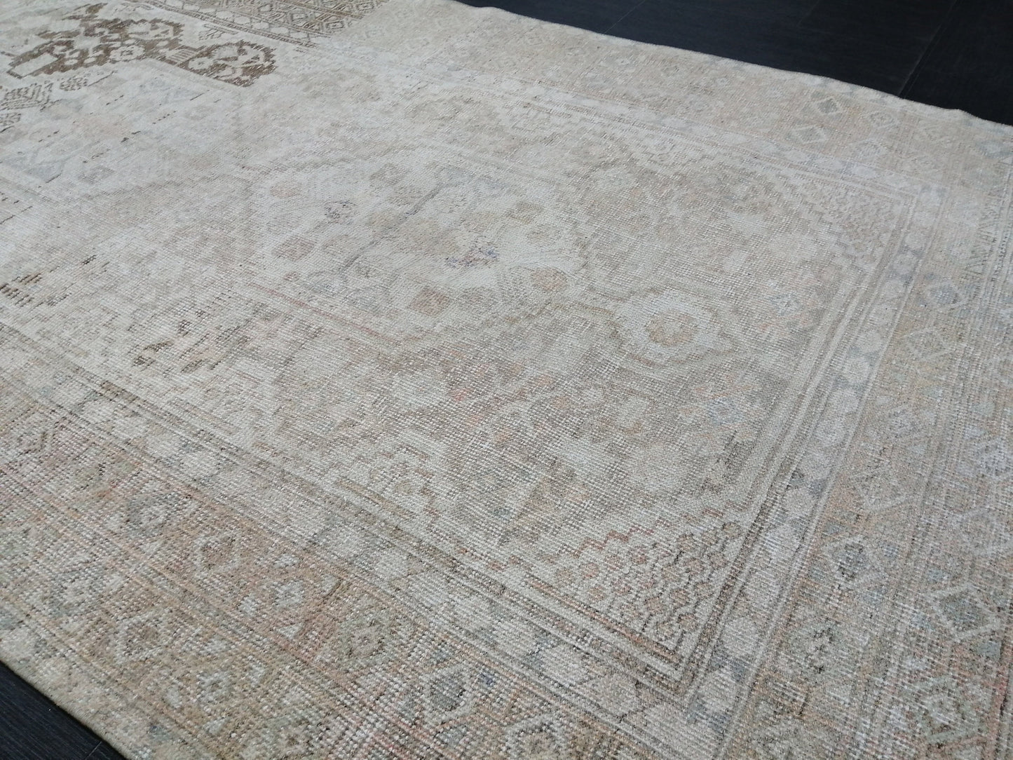 4x7 Muted Rugs, Hand Made Rug, Neutral Oushak Rug, Rustic Rug, Neutral Rug, Turkish Rug, Farmhouse Rug, Vintage Rug