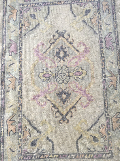 3x5 feet handmade new turkish rug, vintage destroyed dark blue wool kitchen medium size rug, bedroom area nautral rug, oushak laundry rugs