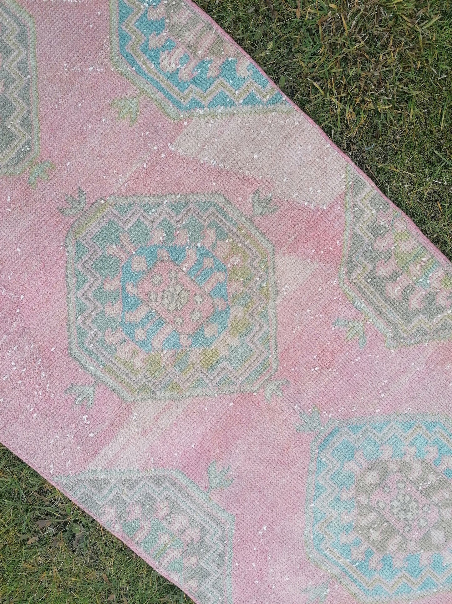 Turkish runner 10'2x2'7 vintage runner, kitchen runner rug,oushak runner rug, hallway runner