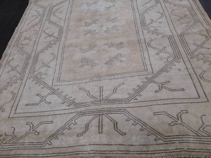 Muted Vintage RUG 5.2 x 8.3 Turkish Rug Antique Rug