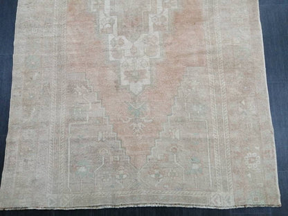 Muted Turkish Rug 5 x 10.7 Muted Oushak Rug, Oushak Rugs, Wool Oushak Rug, Muted Wool Rug, Vintage Rug, Hand Made Rug 5x11 ft