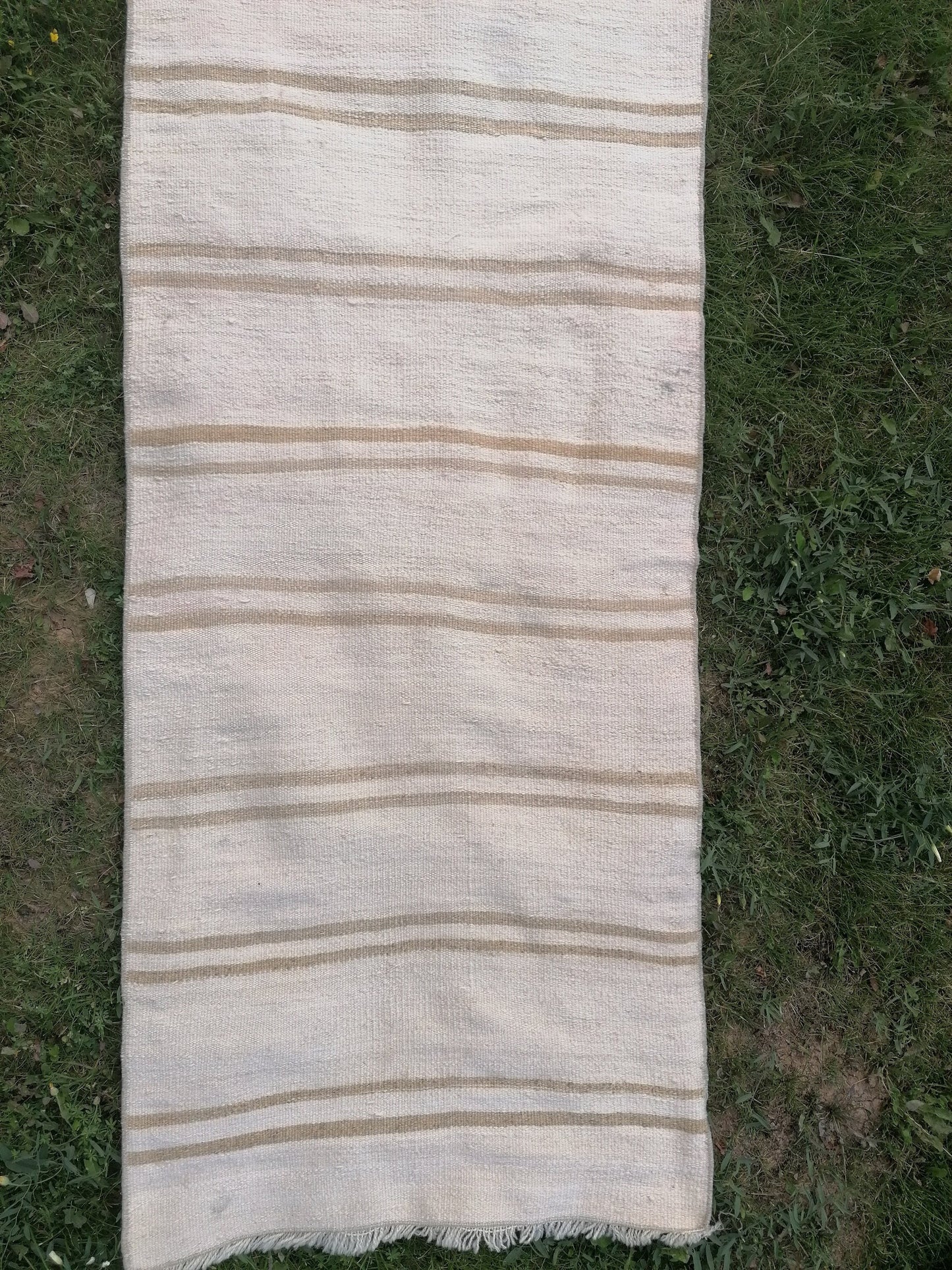 2.2x26 Neutral vintage runner rug , extra long flat woven kilim runner, oriental runner rug,  vintage handmade rug