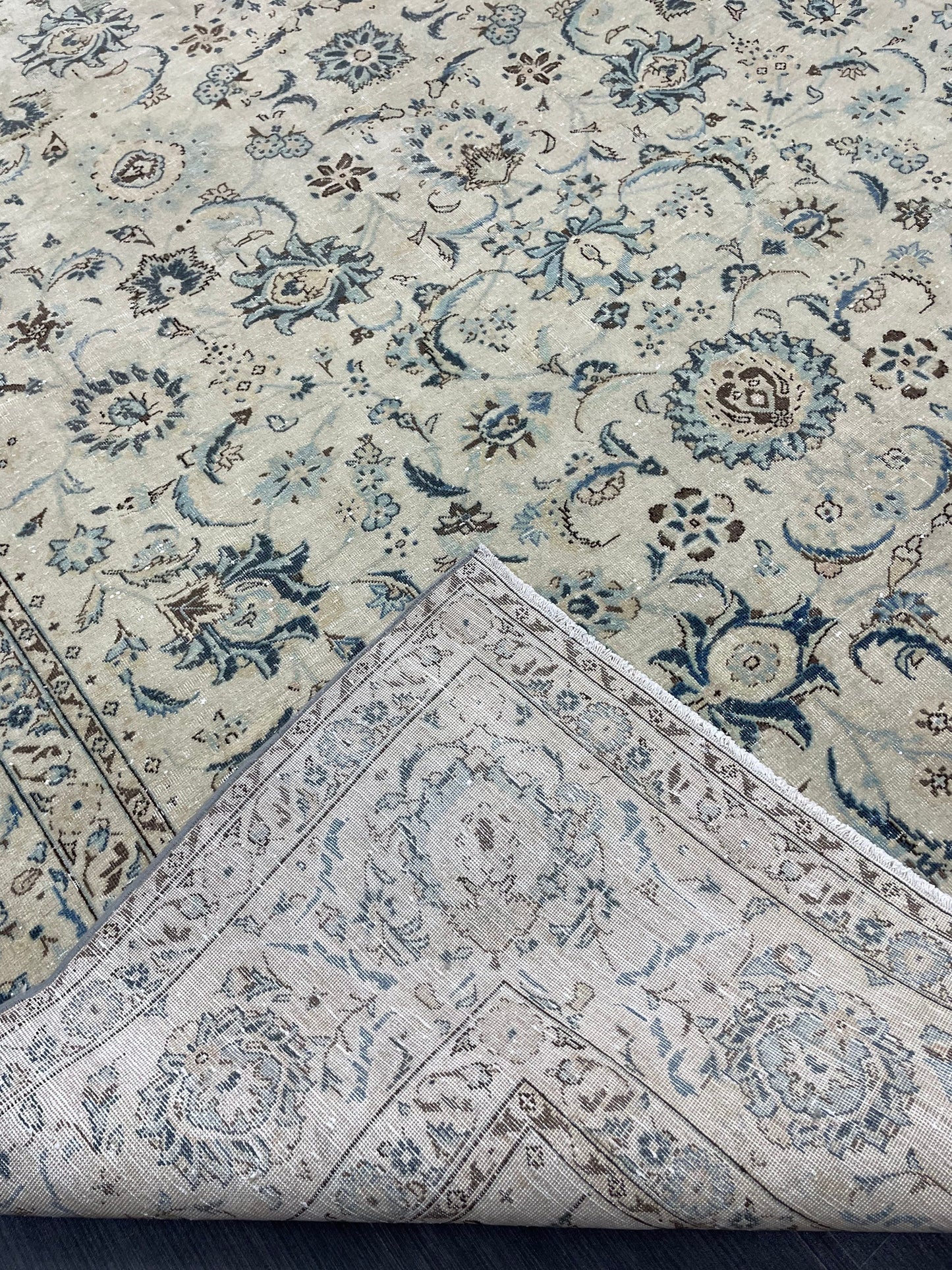 Large Persian RUG 7.6 x 11 Handmade Rug Vintage Turkish Rug Vintage Rug Muted Wool Oushak Rug Hand Made Rugs Art Rug