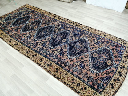 5 x 11.5 Kurdish Runner Rugs, Hand Made Rug Oushak Rug, Rustic Rug Persian Rug, Rug Runner Turkish Rug Hand Knotted Vintage Rug, Wool rug