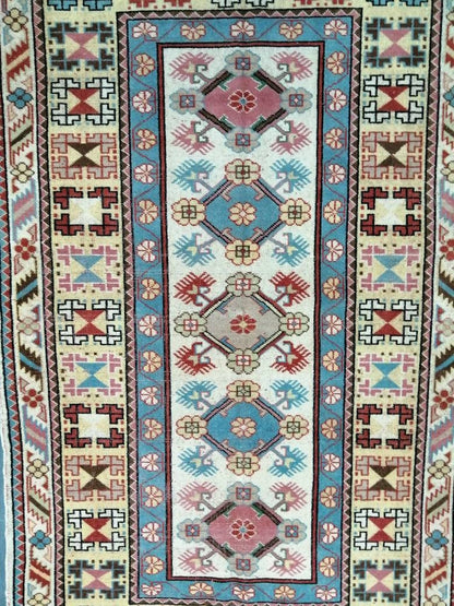 6.4 x 3.9 VINTAGE Rug  Hand Made Runner Rug, Oushak Runner Rug, Rustic Rug, Bohemian Rug, Rug Runner, Turkish Rug, Farmhouse Rug